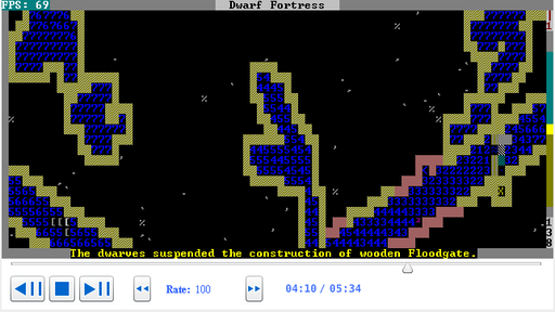 Slaves to Armok II: Dwarf Fortress - Осушение большой реки и постройка дамбы.